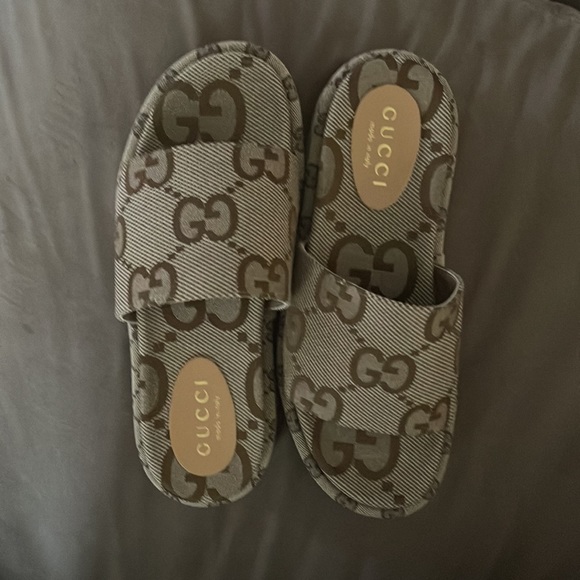Gucci Shoes Gucci Gg Jumbo Platform Slides Poshmark